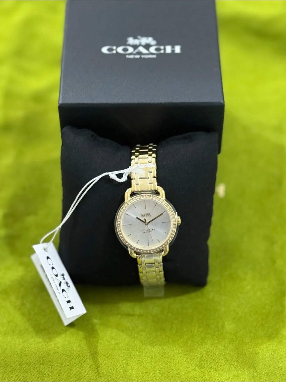 Coach Gold-Tone Crystal Accent Ladies Bracelet Watch